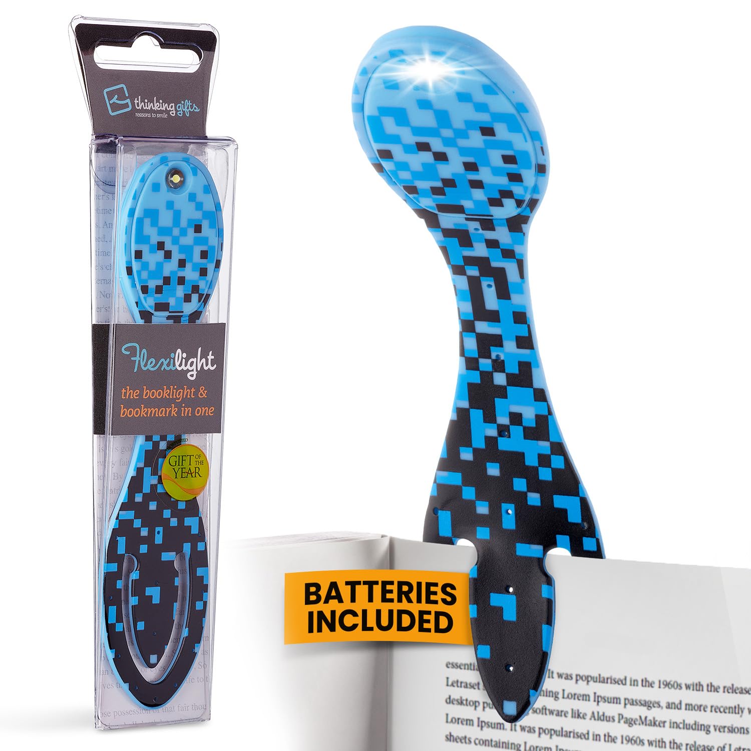 Flexilight Reading Light | 2 in 1 Bookmark Book Light | LED Clip On Reading Lamp | Children and Adult Book Torch | Book Accessories | Gift for Readers, Book Lovers