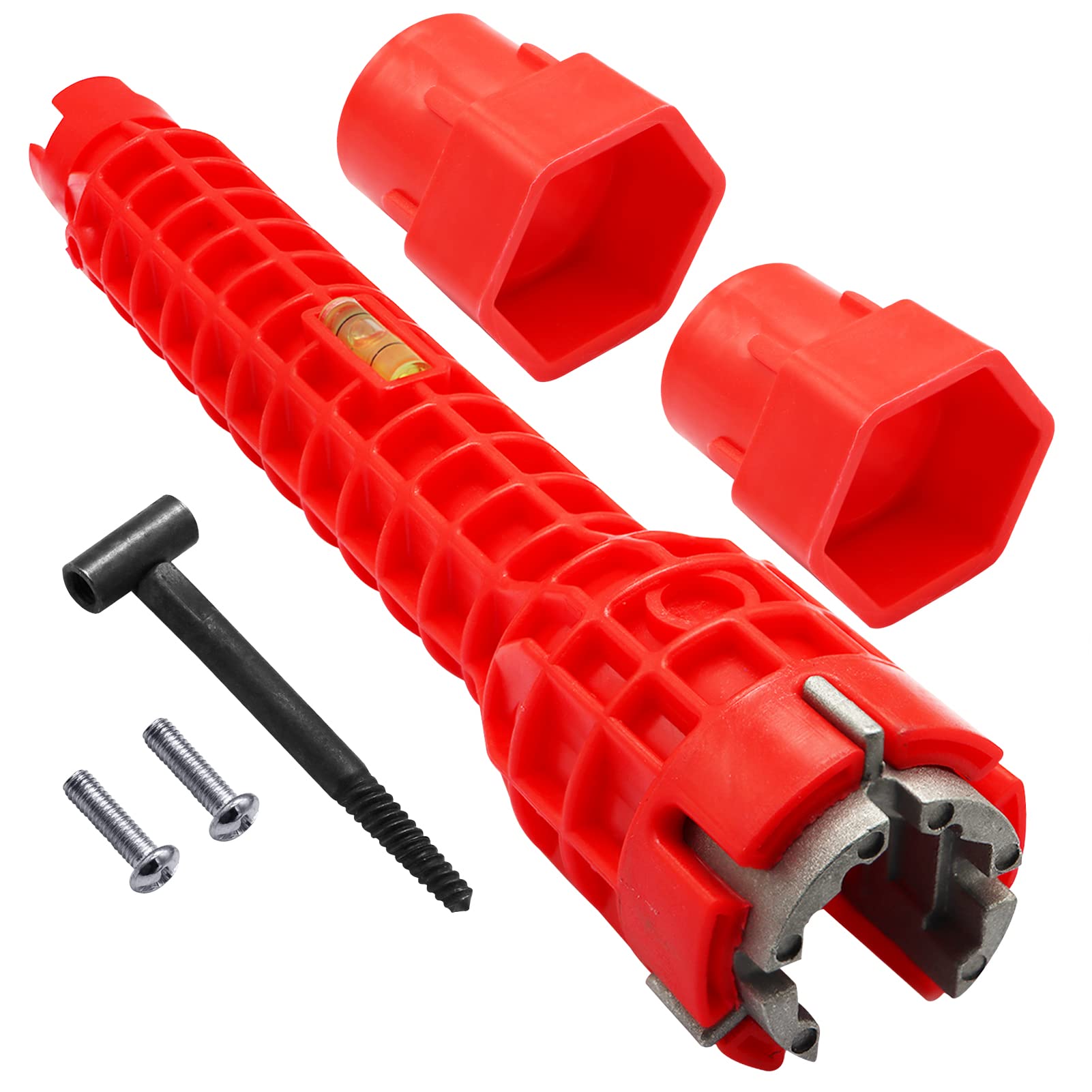 Uooker 8 in 1 Multifunction Plumbing Tools - Basin/Pipe Wrench Set, Tap Spanner for Toilet Bowl/Sink/Bathroom/Kitchen