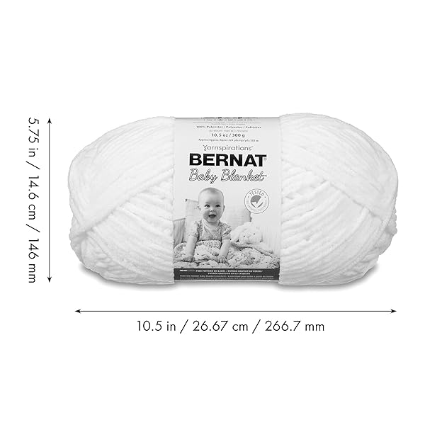 BERNAT BABY BLANKET YARN 300G 10.5 OZ, MISTY JUNG GREEN