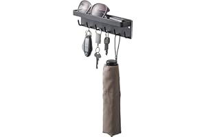 Yamazaki Home Magnetic Key Rack with Tray Steel One Size Black