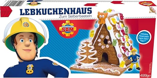 Hack Feuerwehrmann Sam Lebkkuchenhaus zum Selberbasteln, 499 g