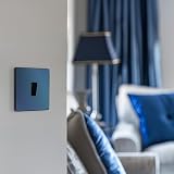 BG Electrical Single Wall Light Switch 2 Way Screwless Front Plate Matt Blue view 7