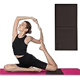 Feetlu Yoga Knee Pad Cushion Exercise Knee Pad Folding, 1/2" Thick 24"x12" Eliminate Pain During Yoga or Exercise Workout– Extra Thick Padding& Support for Yoga Pilates, Fitness Exercise