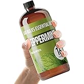 Lab Bulks Essential Oil Peppermint Essential Oil, 16 oz Bottle for Diffusers, House Cleaning, Candles, 1 Pack, Aromatherapy Oil