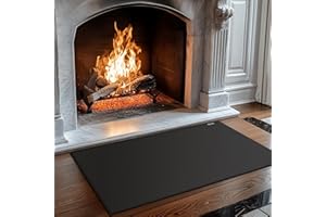 FIREWESS Hearth Rugs for Fireplaces Fire Resistant Mat, 42x24 inches Fireproof Fireplace Mat Hearth Area Rug, Hearth Pad for Wood Stove Fireplace