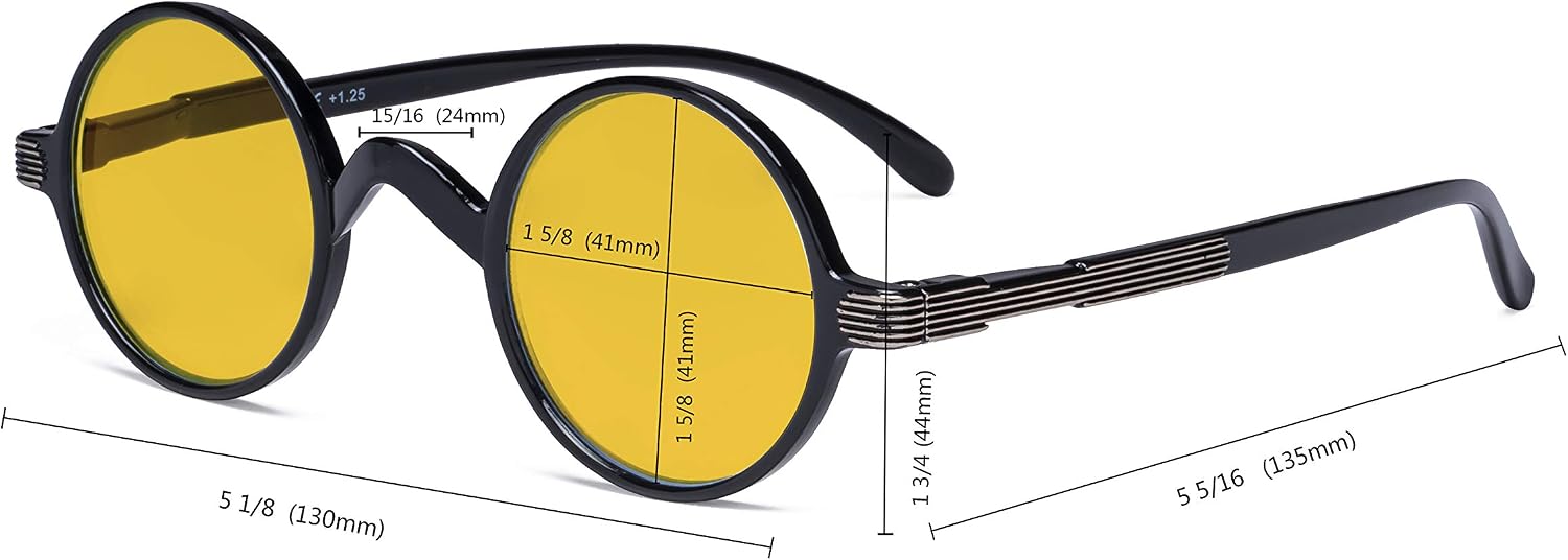 Eyekepper Round Blue Light Blocking Glasses Women Men - Image 5