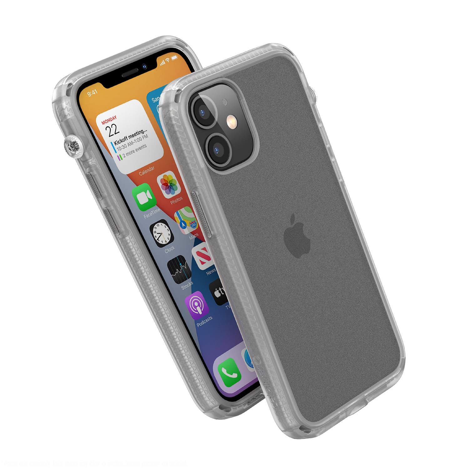 Catalyst Influence Series Case designed for iPhone 12 Mini, Compatible with MagSafe, Patented Rotated Mute Switch, 3m Drop Proof, Crux Accessories Attachment System Clear