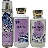 Bath & Body Works Butterfly - Trio - Shower Gel, Fine Fragrance Mist and Body Lotion