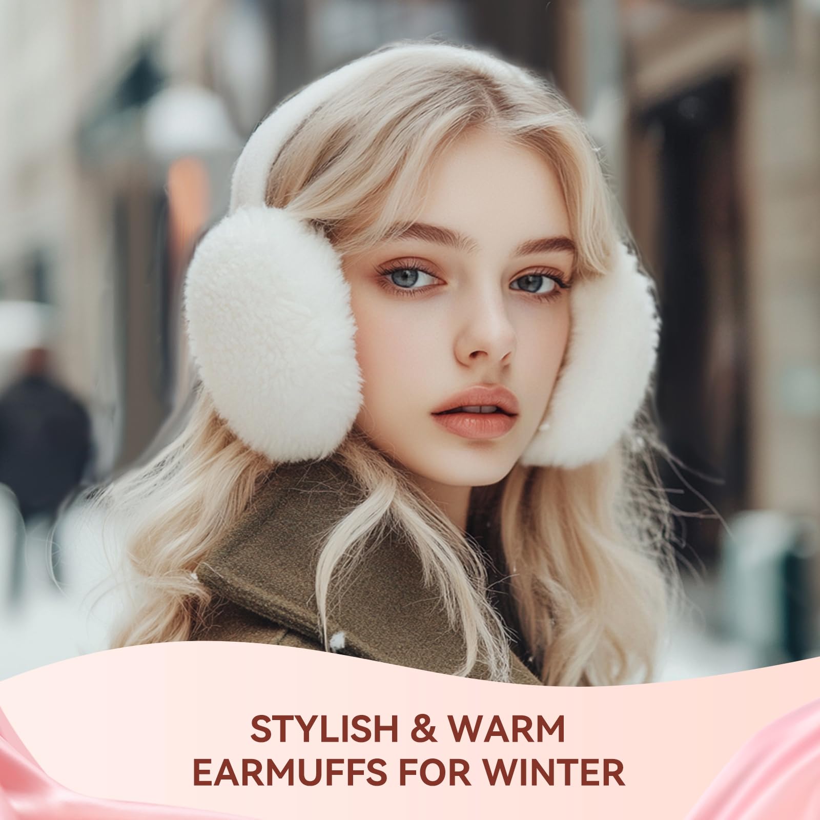 Birthday Gifts for Women Mom, Spa Gift Baskets for Her Wife,- 5 Pcs Relaxing Self Care Gifts Set with Body Lotion & Plush Earmuffs, Ideal Mothers Day Christmas Gifts for Women, Wife, Mom, Girlfriend