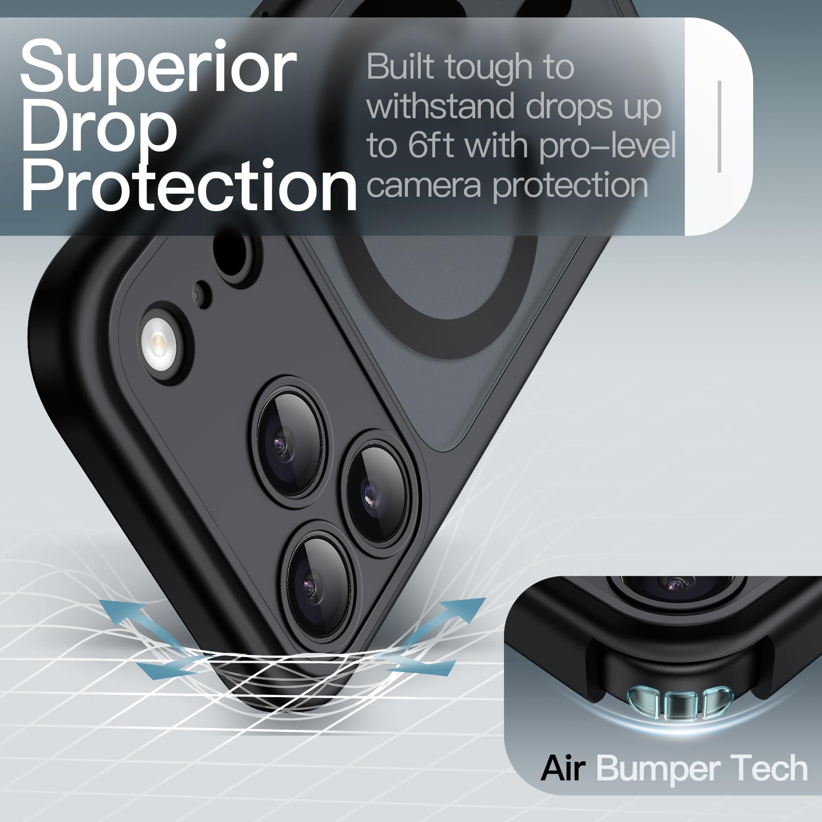 JETech Magnetic Matte Case for iPhone 17 Pro 6.3-Inch Compatible with MagSafe