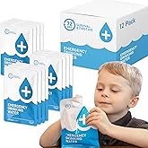 72 HRS Emergency Water Pouches - Survival Water Packets, Emergency Rations, Long Shelf Life, Survival kit (Pack of 12)