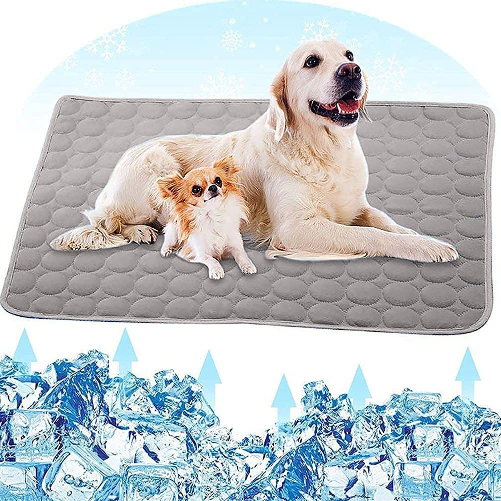 Fueegue Pet Cooling Mat, Washable, Non Slip, Soft, Comfort Mat for Dogs and Cats