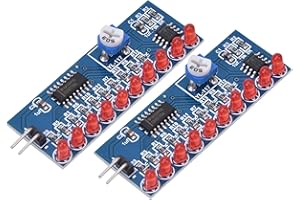 2 Pcs NE555 and CD4017 Circuit LED Water Flowing LED Flashing Lamp LED Chaser Water Flowing Light Module DIY Soldering Kit fo