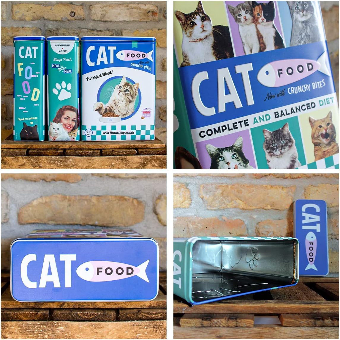 Nostalgic-Art Retro XL 4L Cat Food Storage Jar - Gift Idea for Cat Owners Dry Food Storage Box Vintage Design - Image 4