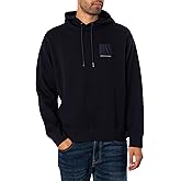 Armani Exchange mens Limited Edition a Line Logo Stretch Cotton Poly Hooded Drawstring Sweatshirt