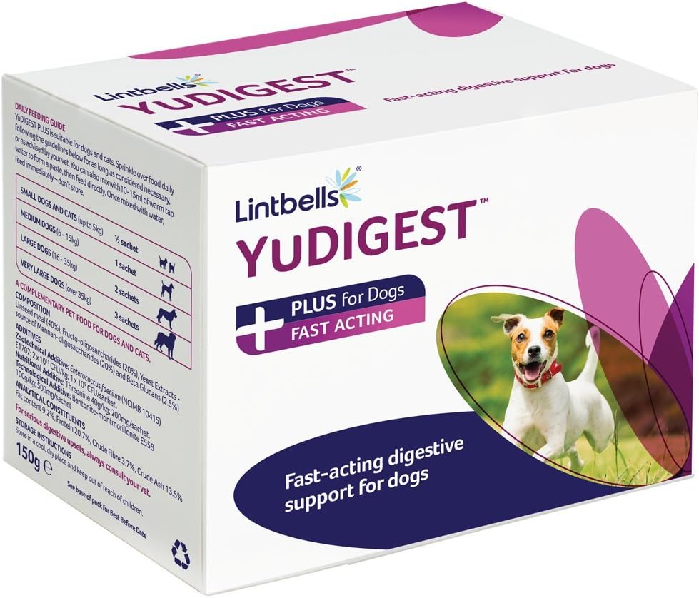 Lintbells YuDIGEST Plus for Dogs, FastActing Digestive Support, 30