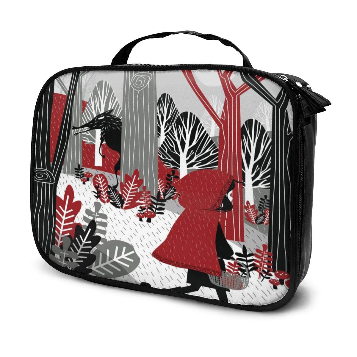 Amazon Com Little Red Riding Hood Portable Travel Makeup Cosmetic Bags Organizer Multifunction Case Toiletry Bags For Women Beauty