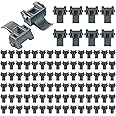 Dreyoo 100 Pcs Cabinet Restrictor Clips, 86 Degree Angle Restriction Hinges Clips, Compatible with Blum 38C315B3, Plastic Restraints for American Kitchen Cabinet Door