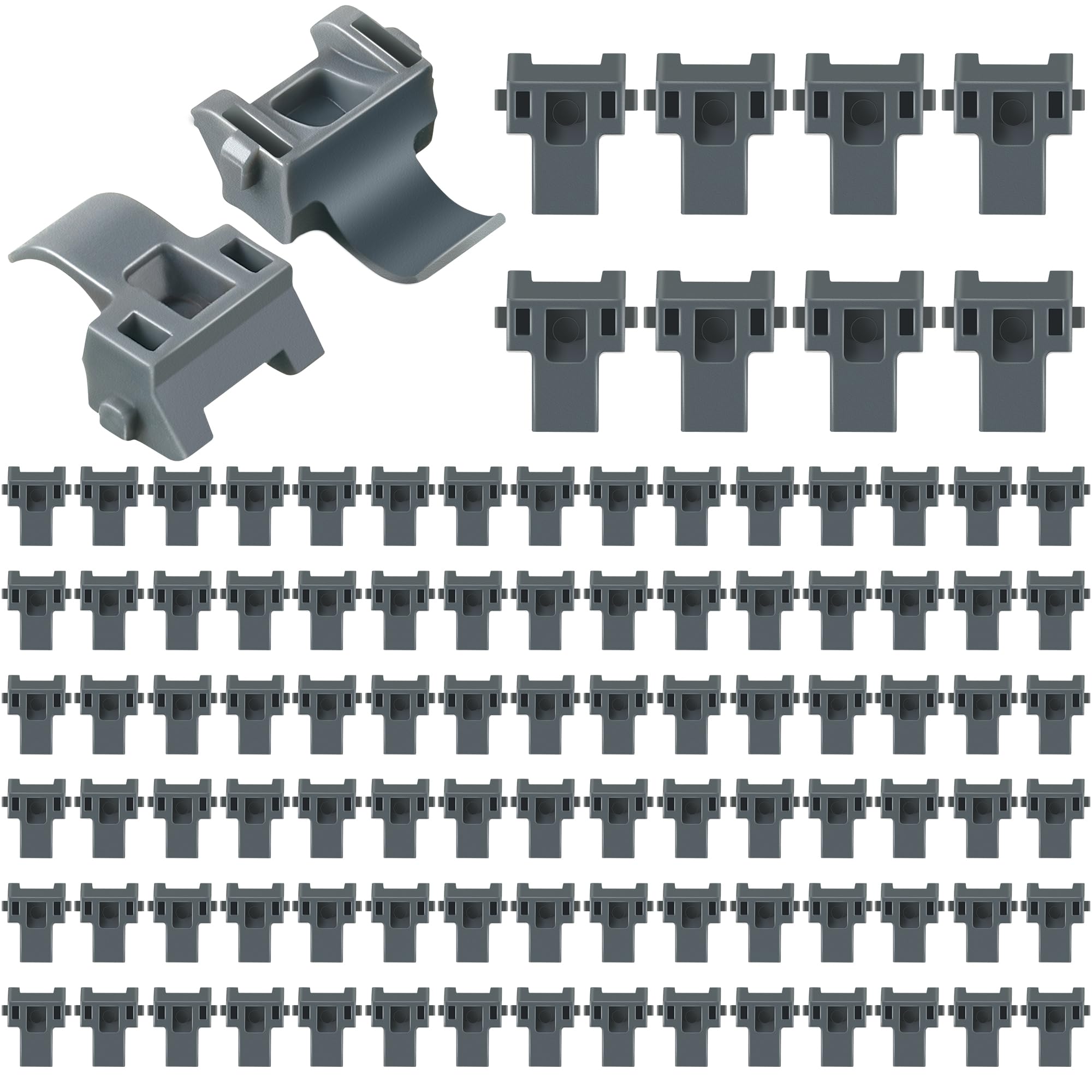 Photo 1 of Dreyoo 100 Pcs Cabinet Restrictor Clips, 86 Degree Angle Restriction Hinges Clips, Compatible with Blum 38C315B3, Plastic Restraints for American Kitchen Cabinet Door