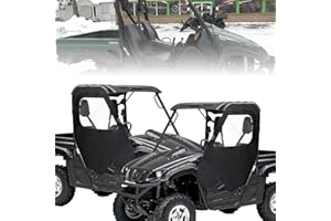 YONQIFON Soft Cab Enclosure Side Doors 900D Heavy Duty for Yamaha Rhino 450 660 700,Soft Doors with Zipper-open Window Water-