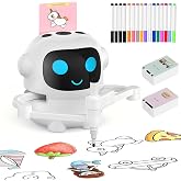 Uneviesyka Drawing Robot for Kids,Toys for 3 4 5 6 7 8 Year Old Boys Girls | 200 Drawing Cards,Educational Montessori Learning Toys,Drawing Machine with Music,Kids Christmas Birthday Gifts