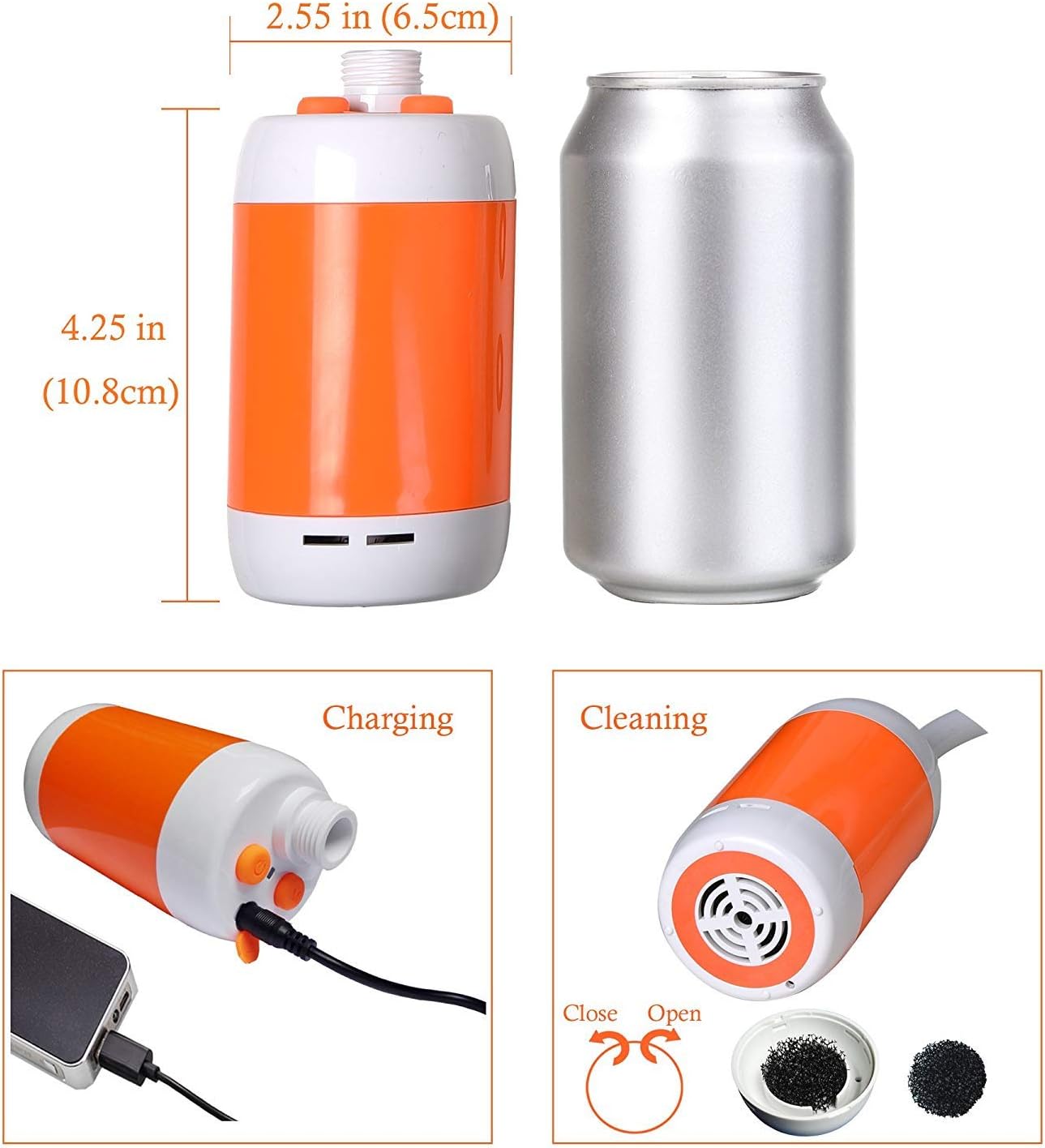 Iron Hammer Portable Shower Camp Shower Rechargeable Shower high Capacity 4800mAh Camping Shower pet Shower, with Shower Valve (Shower with Water Valve) : Sports & Outdoors