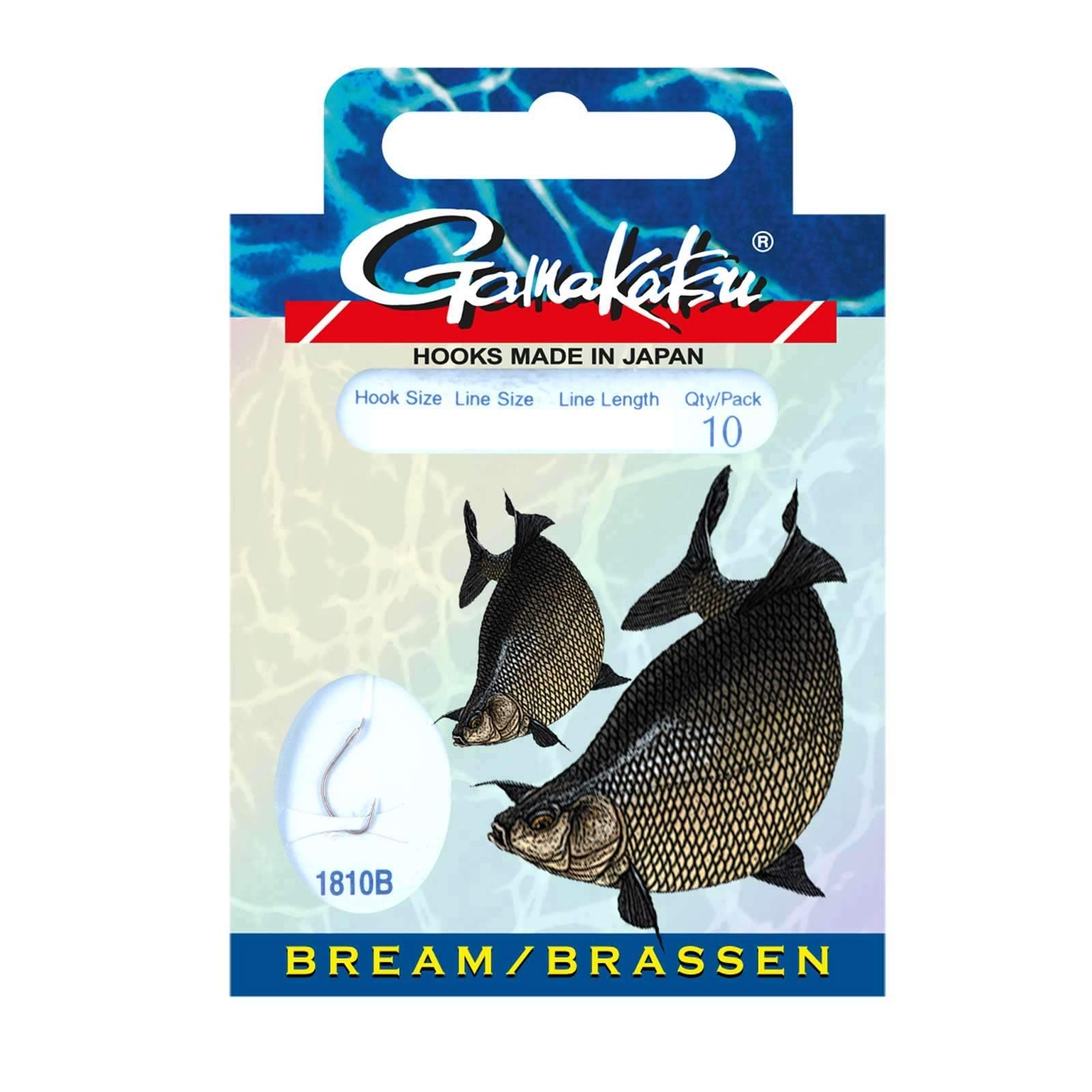 Gamakatsu Hook BKS 1810B 1L Bream Feed. 75 cm Size 14 Target Fish Hook