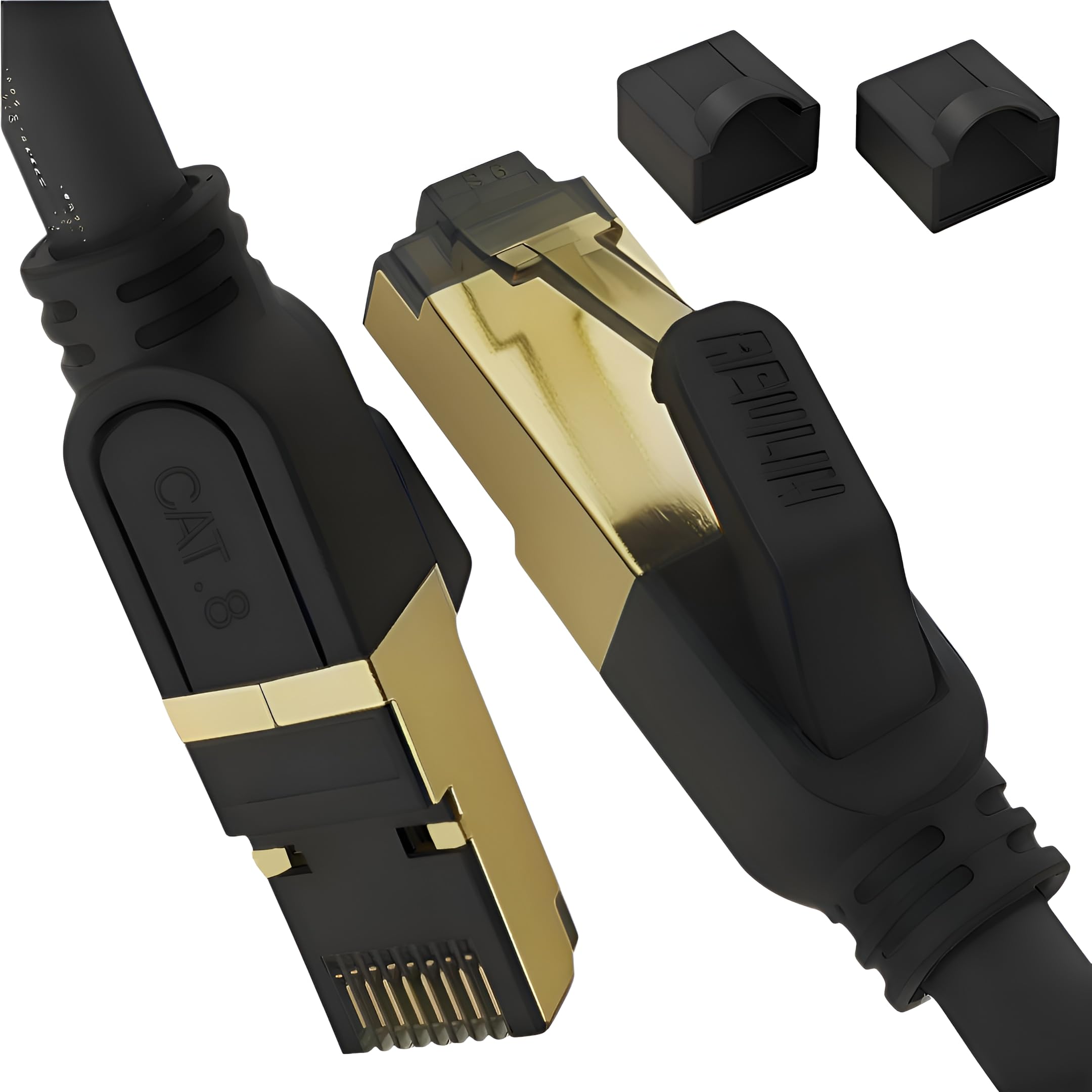 Reulin SSTP Stranded Copper 4m Cat 8 Fast High Speed Internet Ethernet Cable 4,0 M 40-G RJ45 LAN Patch Cord For Network Switch Gaming Console Router Modem Smart TV Docking Station PC - 4 Metre