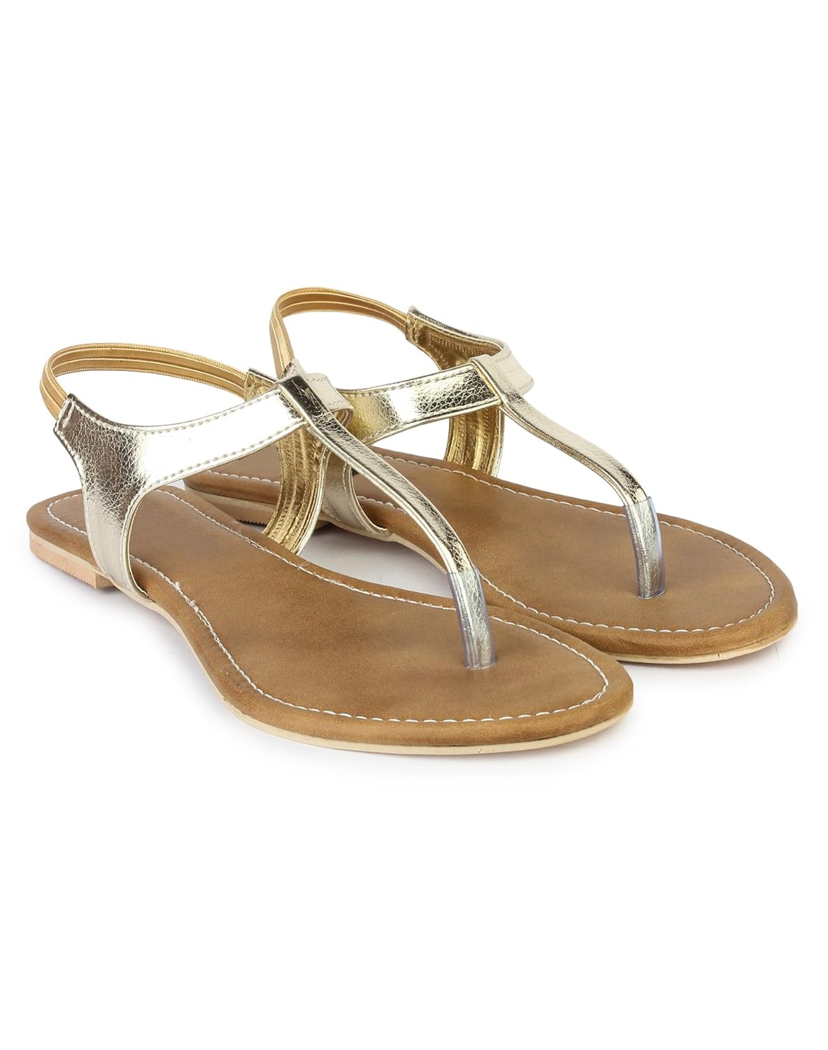 do bhai sandal-virus metalic flat sandals for women