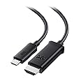 Cable Matters USB C to HDMI Cable, Supporting 4K 60Hz (USB-C to HDMI Cable) in Black 6 ft - Thunderbolt 4 / USB4 Compatible with iPhone 16/15 Pro Max Plus, MacBook Pro, Dell XPS 13, Surface Pro
