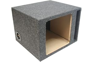 American Sound Connection Car Audio Single 12" Vented Square Sub Box Enclosure fits Kicker L7 Subwoofer