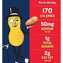 PLANTERS Dry Roasted Peanuts, Plant-Based