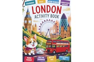 London Activity Book for Kids and Teens: Fun Themed Activities for Ages 7-12: Puzzles, Colouring, Word Searches & More. Plus Fun Facts About London (World Explorer Activity Books)