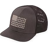 HIGHLAND TACTICAL Men's American Flag Deep Woods Camotech Snapback
