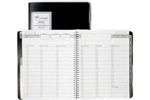 Ensight 2024 Appointment Book & Planner - Ensight 8.5 x 11 inches, Large Tabbed Daily Hourly Weekly Planner, Calendar and Schedule Book 15-Minute time Slots, Business and Personal Planner Jan 2024 - Jan 2025 (Black)