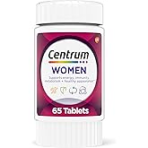 Centrum Multivitamin for Women 18 and Over, 65 Tablets | Contains Vitamin D3, B Vitamins and Antioxidant Vitamins C and E, Gluten Free, Non-GMO Ingredients, GLP-1 Support
