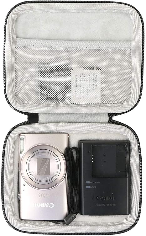 Khanka Dur Cas Etui De Voyage Housse Porter Pour Canon Ixus 185