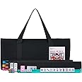 C&H Solutions 166 Tiles American Mahjong Set Black Soft Bag 4 Color Pushers/Racks Easy Carry Western Mahjongg