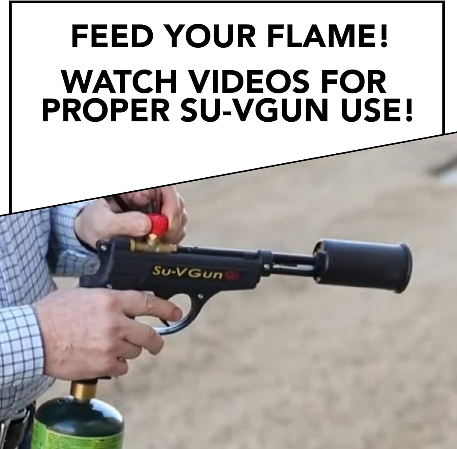 GrillBlazer Su-VGun Basic Grill & Culinary Torch - Charcoal Starter - Professional Cooking, Grilling and BBQ Tool - Handheld Blowtorch For Chefs, Men and Women Who Want the Best Tool for the Job: Home Improvement