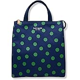 Kate Spade New York Cute Lunch Bag for Women, Large Capacity Lunch Tote, Adult Lunch Box with Silver Thermal Insulated Interior Lining and Storage Pocket (Sonnet Dot)