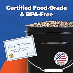 ePackageSupply 5 Gallon Black Bucket with Gamma
