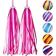 Mlurcu Bike Streamers Bike Tassels for Kids 1 Pair, Kids Bike Accessories Scooter Bicycle Tricycle Handlebar Streamers Handle Bar Grips Accessories for Girls and Boys
