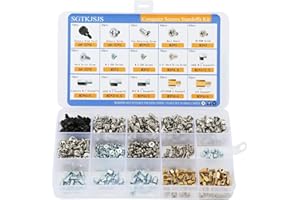 SGTKJSJS PCIe NVMe M.2 Mounting Screws Computer Screws Motherboard Standoffs Assortment Kit for Universal Motherboard, HDD, SSD, Hard Drive,Fan, Power Supply, Graphics, PC Case for DIY