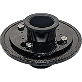 SereneDrains 2 Inch Cast Iron Shower Drain Base for Linear Square Shower Drains Floor Flange Gasket Extension Kit Assembly Pi