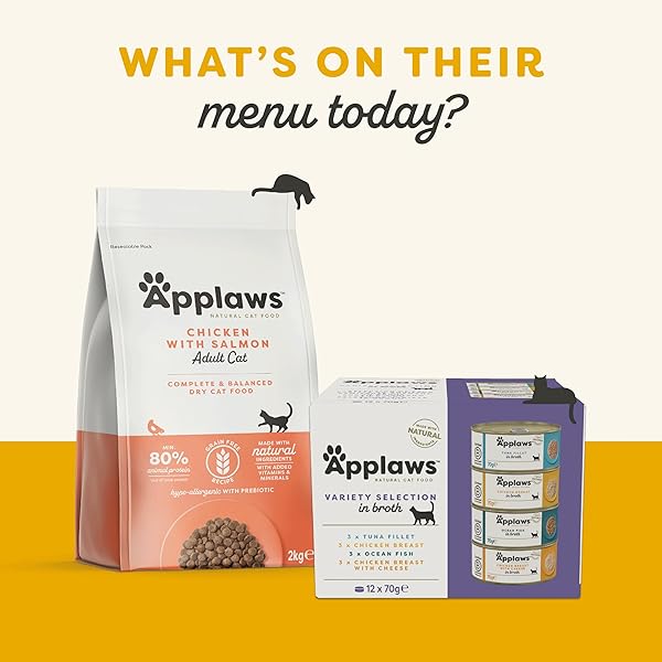 APPLAWS CHICKEN & DUCK FOR CATS TIN, 70 GR