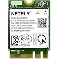 NETELY IEEE 802.11AC WiFi 5 NGFF M2 Interface 1200Mbps WiFi Adapter with Bluetooth 4.2 for Laptop PCs and Desktop PCs, 2.4GHz 300Mbps and 5GHz 867Mbps, ASUS P/N: 0C011-00199200 (QCNFA364A)