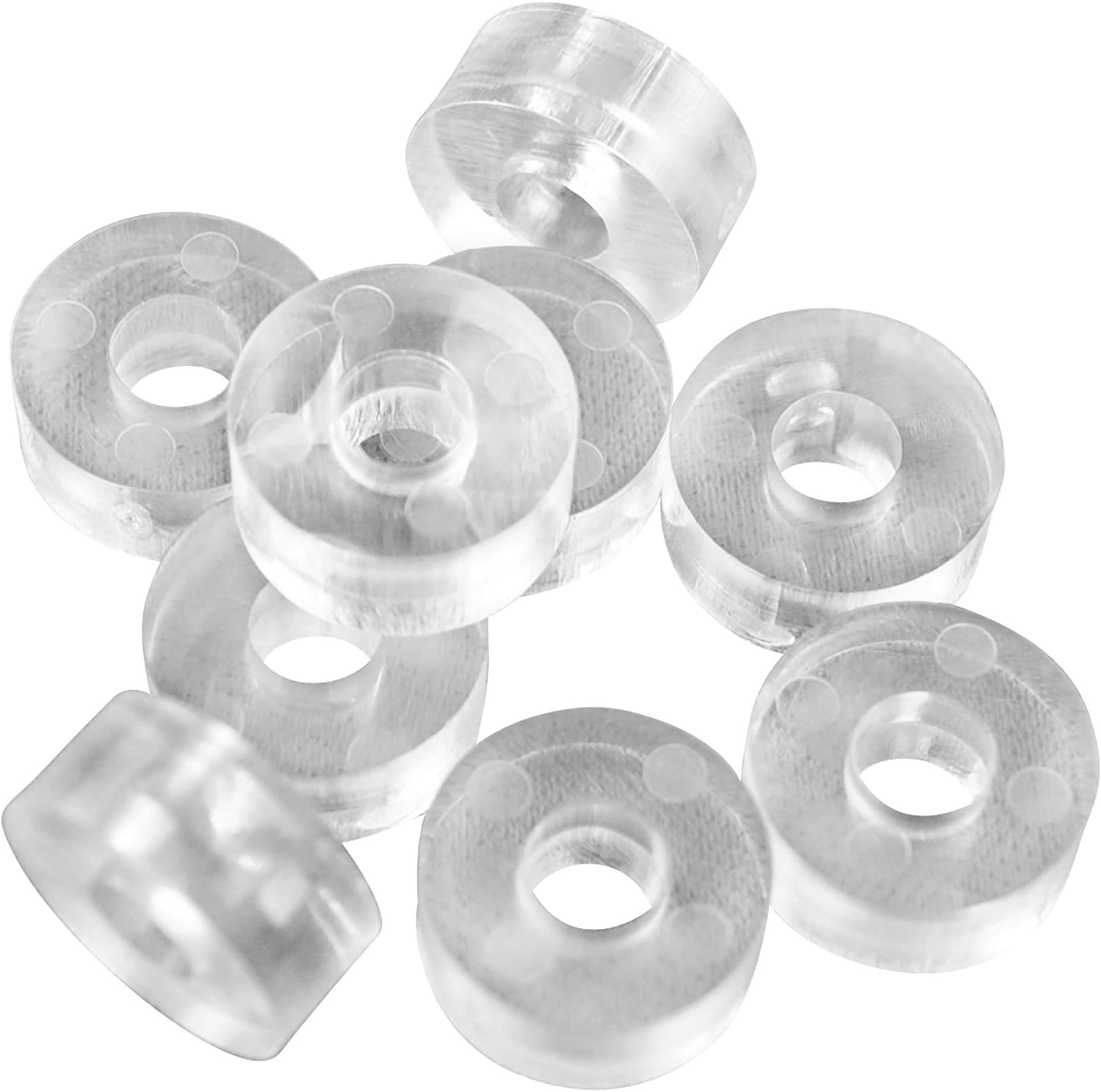 Different dimensions I spacers I spacers I spacers I washers I balancing plates I black I natural I transparent plastic washers made of polyamide as spacers.