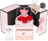 ADDWel Eternal Rose & I Love You Mum Necklace - Gift for Mum view 1