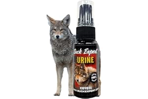 Buck Expert 100% Natural Coyote Urine 1.15 oz (36 ml) – Predator Scent for Game Funnel, Trail Control & Animal Repellent – Fr