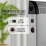 Belaco 2000W Electric Portable Convector Heater 3 Heat Settings White view 3